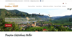 Desktop Screenshot of gaestehaus-heller.at
